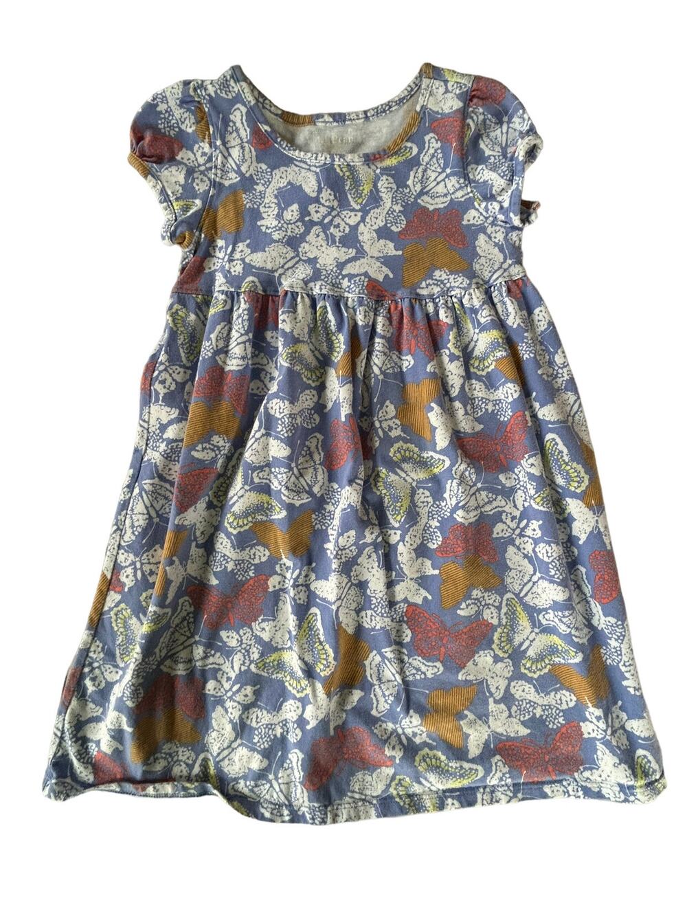 Llbean Purple Butterfly Dress 5-6